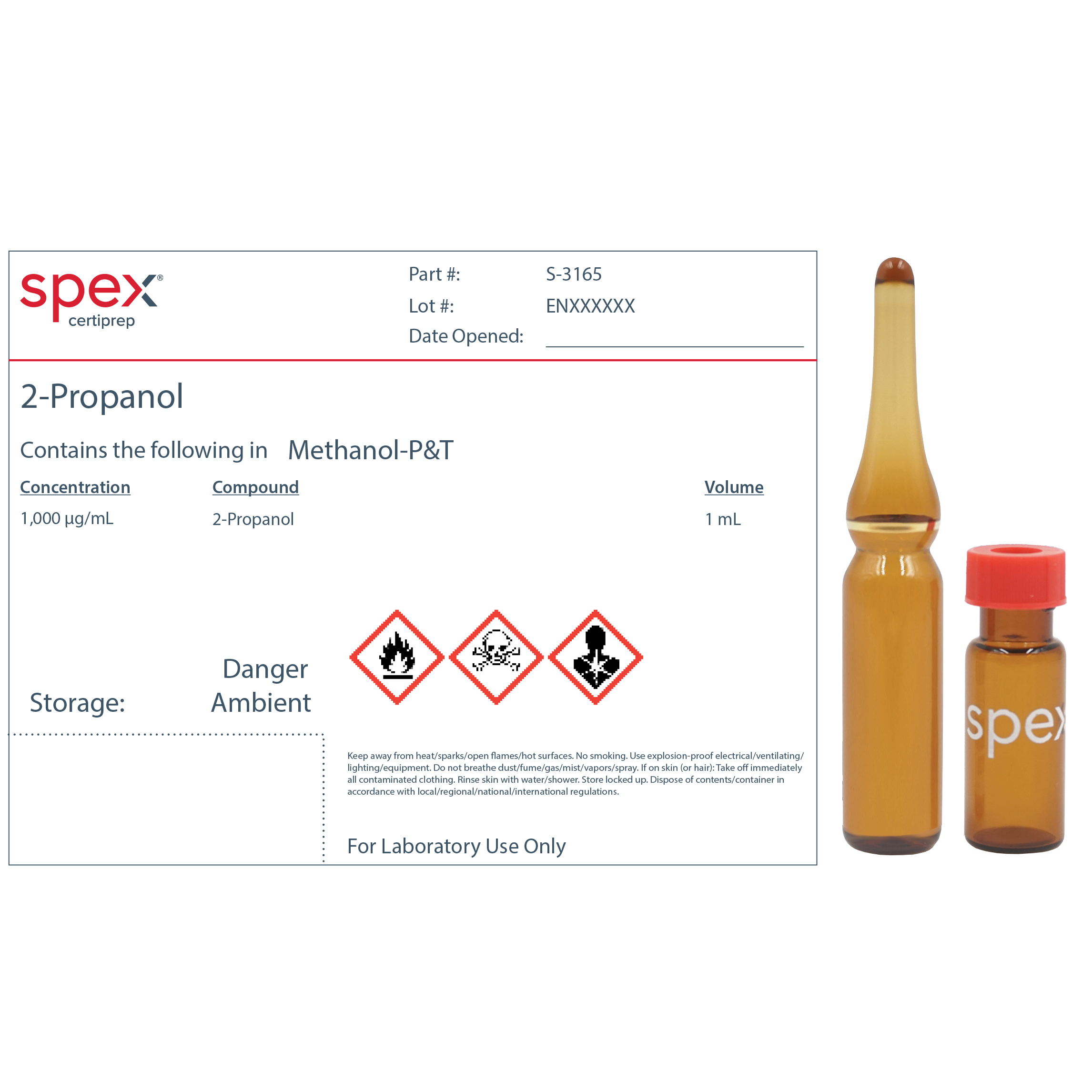 Spex Certiprep Spex Certiprep Residual Solvent Standards