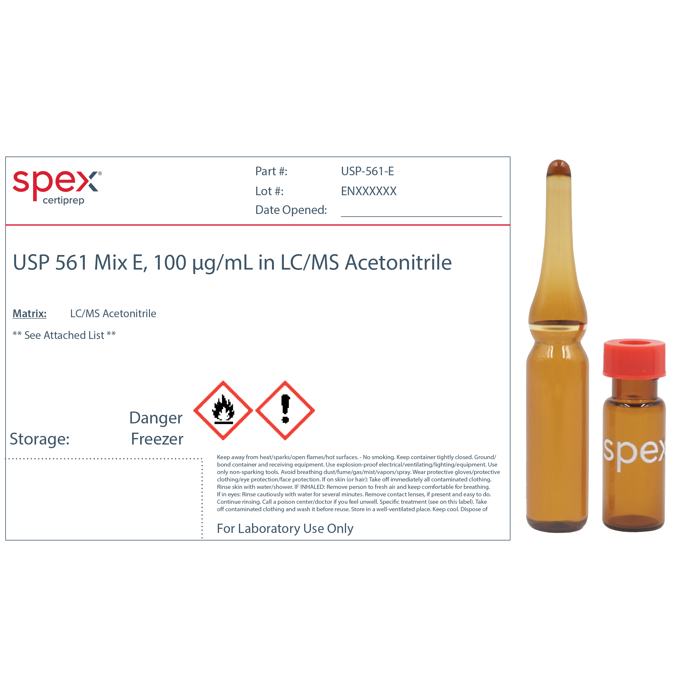 SPEX CertiPrep - Spex CertiPrep USP 561 Standards